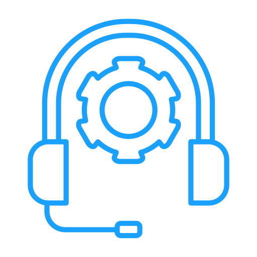 Customer support headset icon