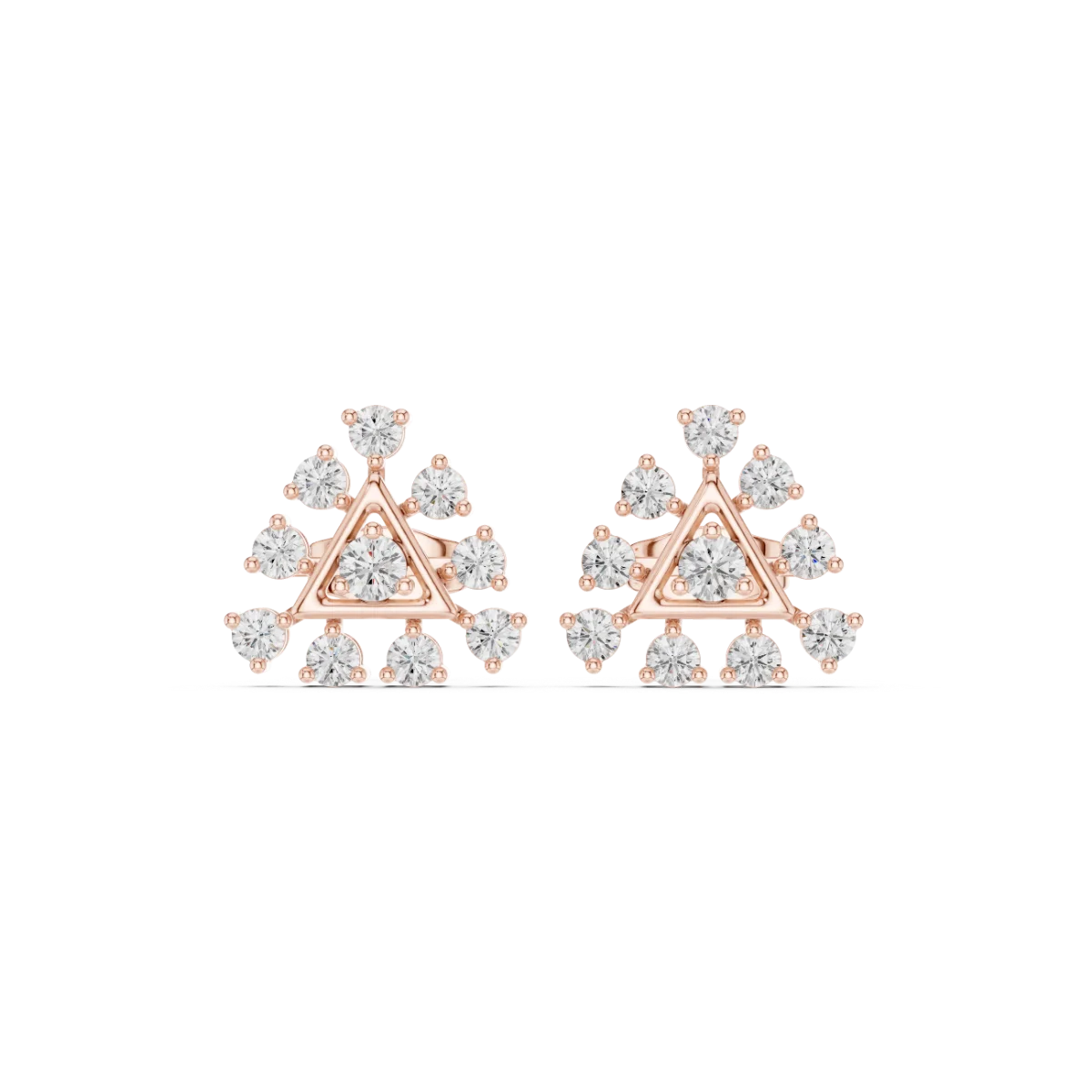 TriangleBloom Earrings