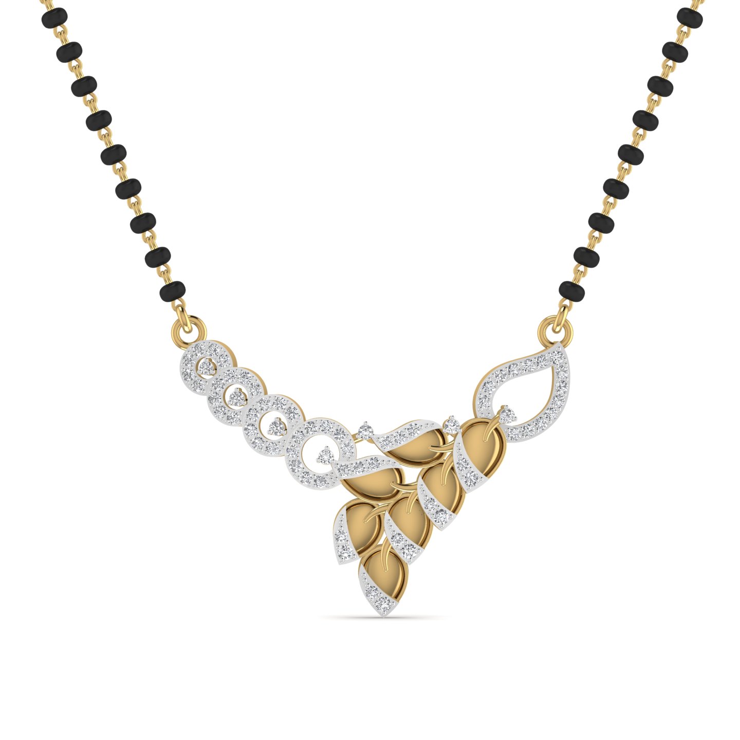 Celestial Leaf Cascade Mangalsutra
