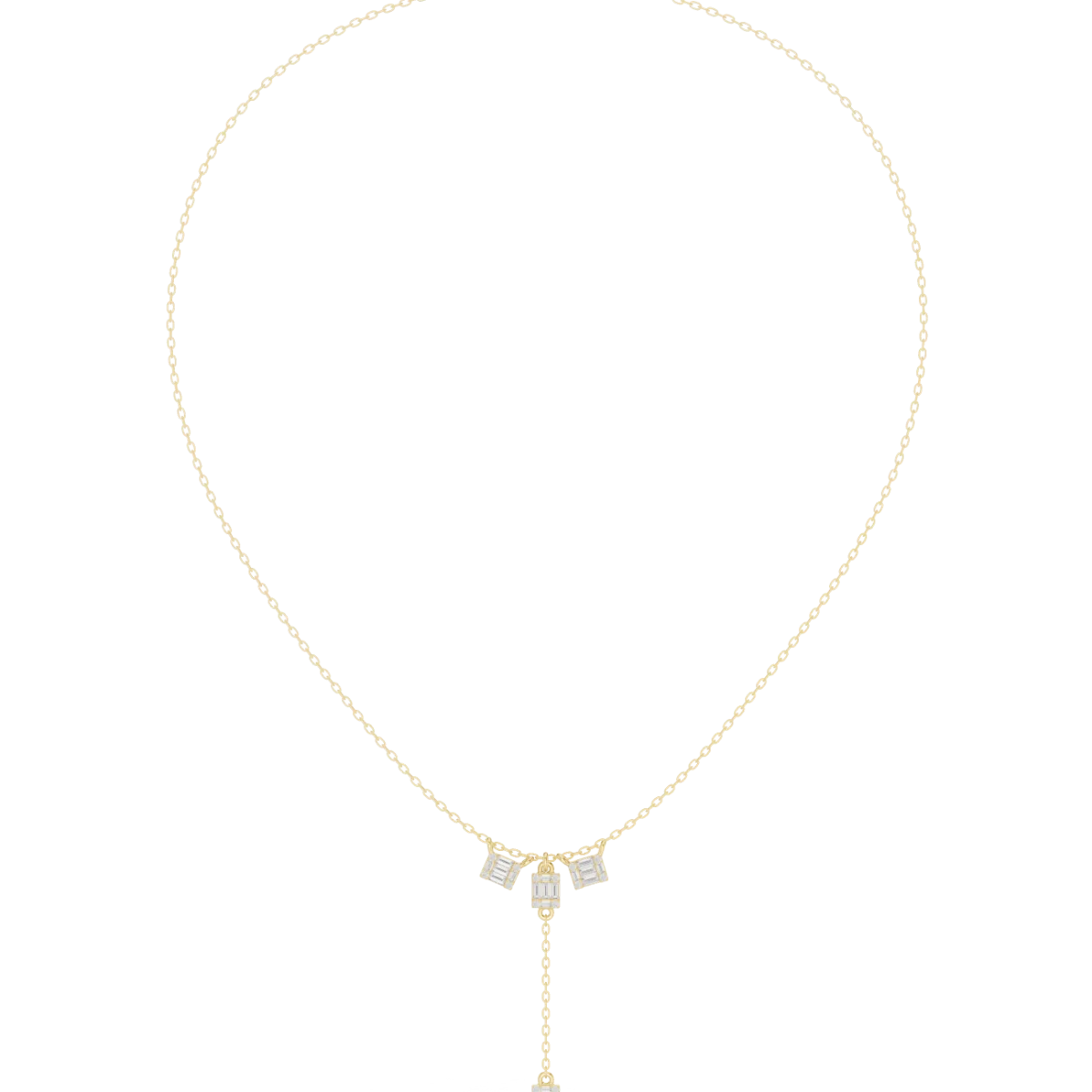 Elegant Twist Diamond Necklace