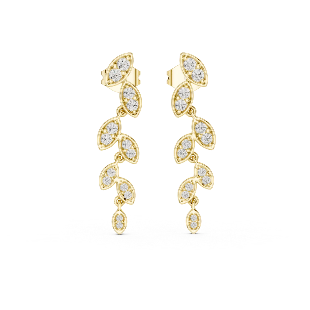 Rosé Ivy Drop Earrings