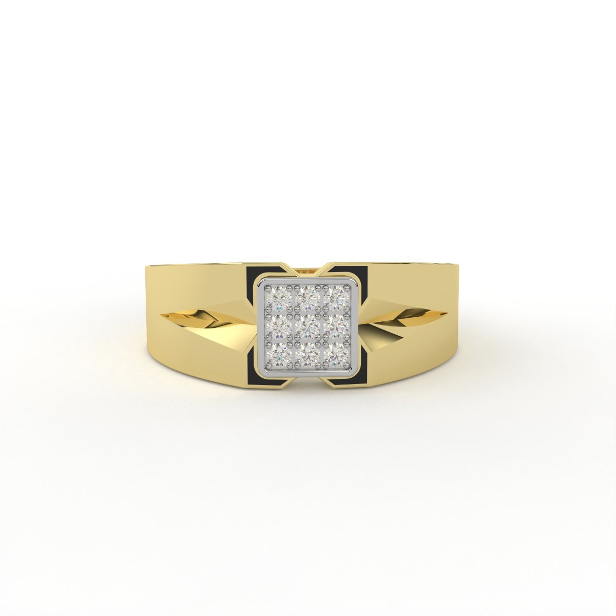 Aurelius Diamond Square Ring