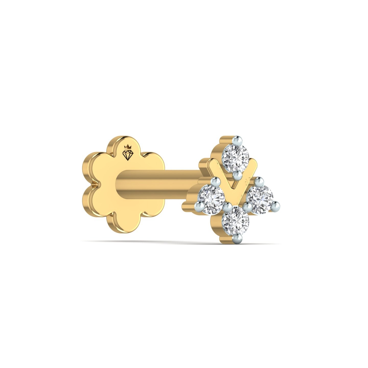 Modern V-Shape Diamond Nose
