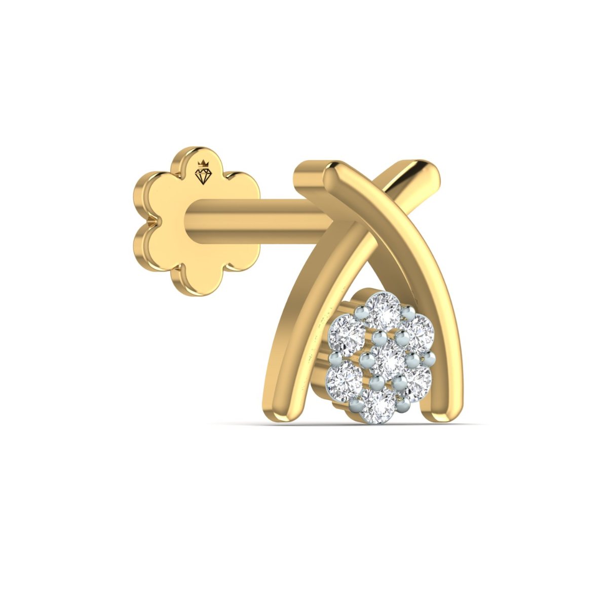 Twinline Diamond Nose Stud