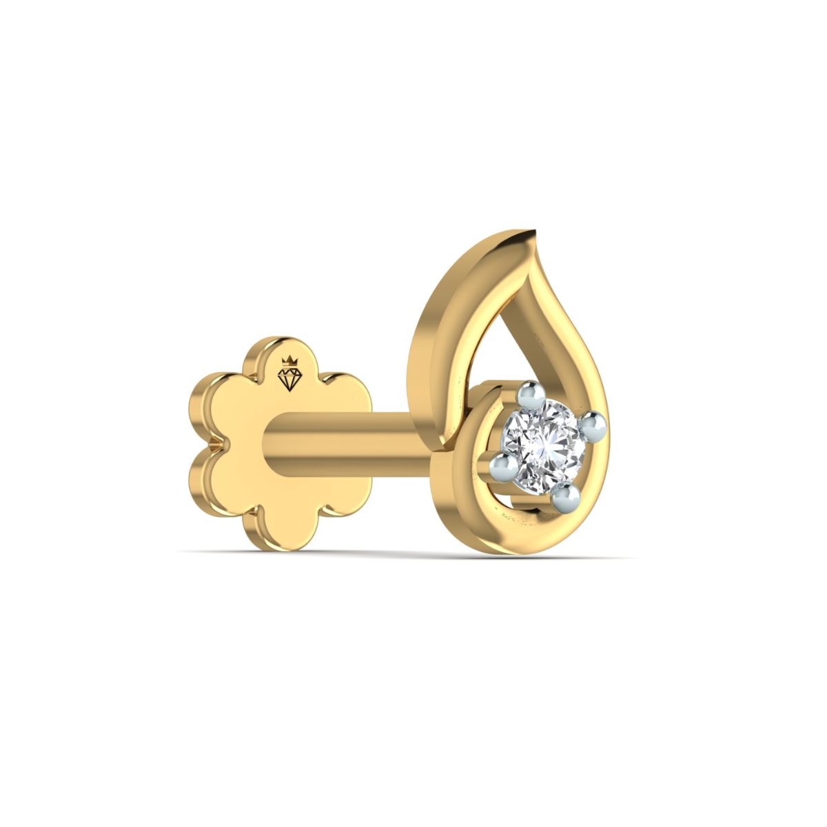 Pearl Flame Nose Pin