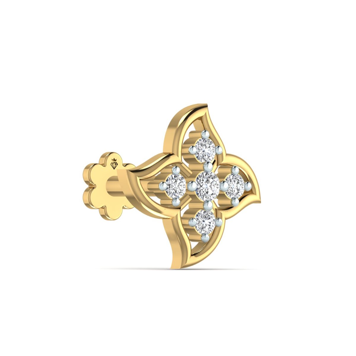 Petal Crest Nose Pin