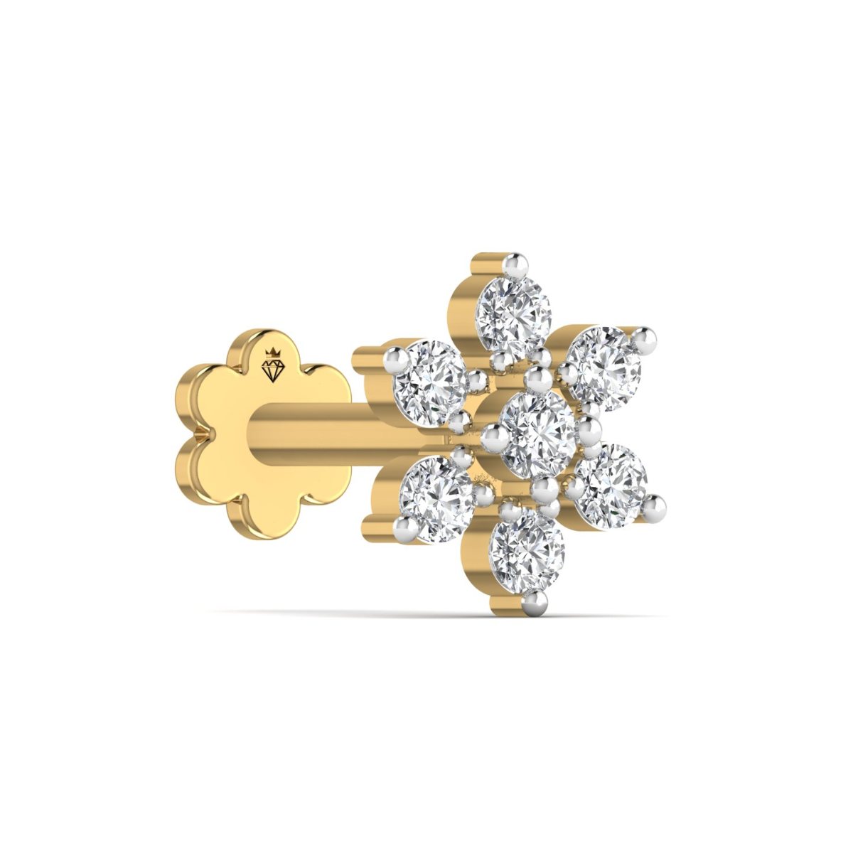 Star Bloom Diamond Nose Pin