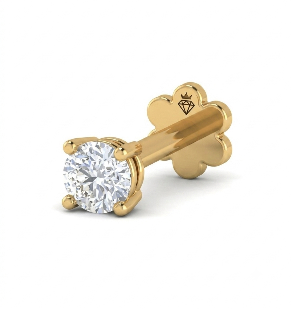 Royal Bloom Diamond Nose Stud