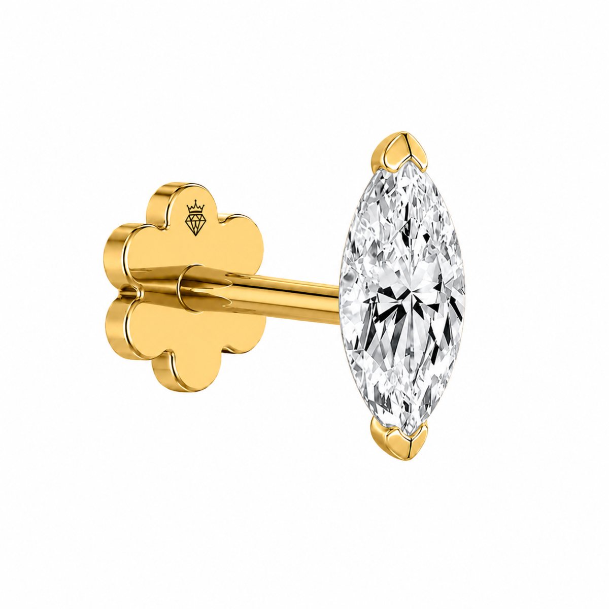 Elite Marquise Diamond Men’s Stud