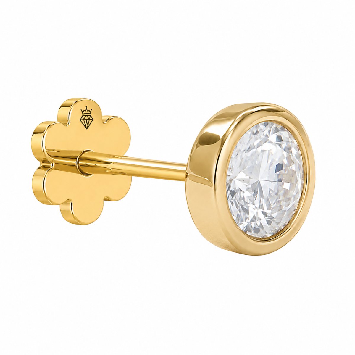 Signature Round Diamond Men’s Stud