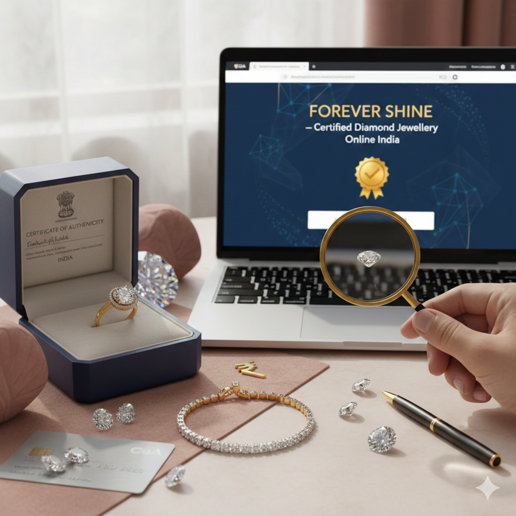 Diamond Jewellery Online India – Certified & Authentic Buying Guide | Forever Shine