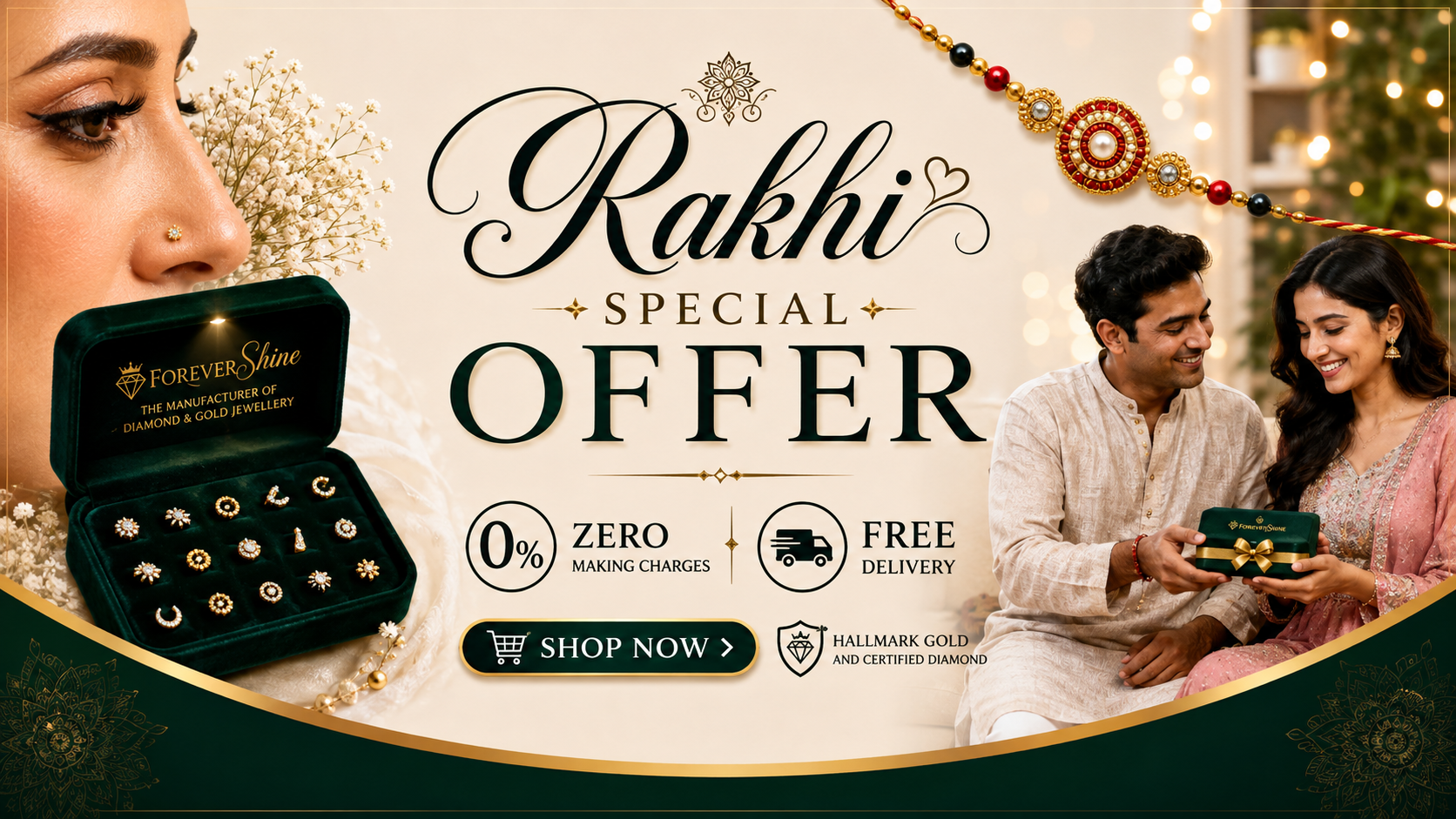 Forever Shine jewellery collection banner