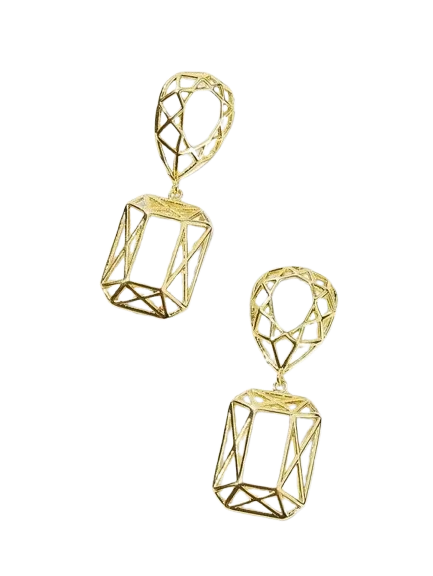Gold Women's Earrings  (Gold)